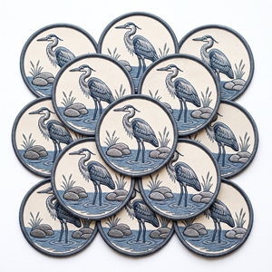 Parche Redondo Bordado, Bola de Hilo, Aguja de Tejer, Proveedor Mayorista, Insignias Artesanales para Prendas de Punto y Bolsos - Product Image 6