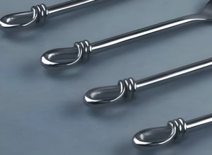 Ensemble de 4 cuillères à nœud torsadé pour la cuisine à domicile - Product Image 3