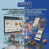Applications mobiles Android iOS, logiciels ERP et CRM basés sur l'IA pour plateforme de réservation de services de menuiserie, conception de site Web e-commerce basé sur l'IA, WordPress