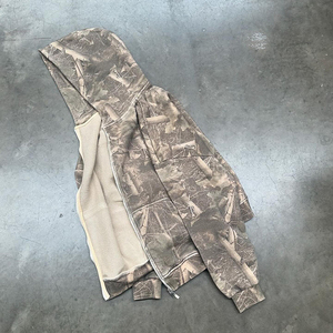 Sweat à capuche de chasse en molleton de coton mélangé de haute qualité pour l'hiver, écologique, avec poches, séchage rapide, manches longues, coupe oversize, sportif, pour le camping - Product Image 3