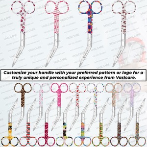 Tijeras de vendaje Vaslcare para vendaje médico, mango estampado de camuflaje, cuchillas afiladas de punta roma, acero inoxidable para tijeras de vendaje - Product Image 6