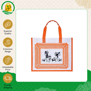 Bolsa de Compras de Yute Ecológica de Primera Calidad, Estilo Nuevo, Venta al Por Mayor, con Impresión Completa y Asa Acolchada Tejida - Product Image 2