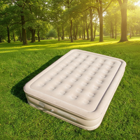 Matelas de camping gonflable avec pompe intégrée, matelas gonflable, surface améliorée, tapis portable, lit d'air, extérieur, intérieur