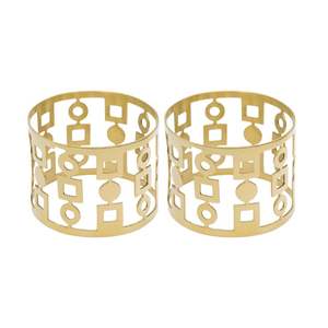 Anillo de servilleta de metal de diseño moderno para una decoración elegante de la mesa y un estilo contemporáneo en la mesa. - Product Image 6