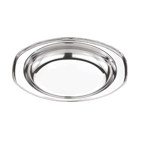 Tazón Ovalado para Servir de Acero Inoxidable Puro |   Plato para Curry de Acero para Cocina, Mesa de Comedor, Restaurante, Servicio de Alimentos - Product Image 2