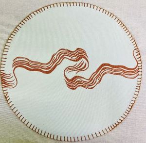 แผ่นรองจานผ้าฝ้ายพิมพ์ลายขอบเย็บแบบเฮมสติทช์ สำหรับโต๊ะอาหาร ราคาดีที่สุดจากผู้ผลิตในอินเดีย - Product Image 2