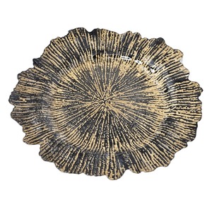 Plato de Metal con Forma de Flor, Acabado Único, para Regalos, Entretenimiento de Invitados y Reuniones Familiares, Decoración Elegante para la Mesa - Product Image 2