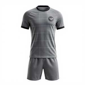 Custom Soccer Uniform Retro-Classic V-Neck Sublimated Jersey and Shorts Kit Premium Breathable Youth Adult Club Team Football We - Product Image 3