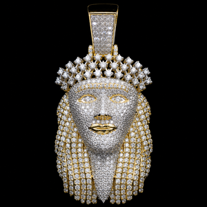 Colgante de Plata de Ley 925 Premium con Rostro de Jesús y Corona de Diamantes, Amuleto Religioso con Diseño Atractivo para Hombre - Product Image 1