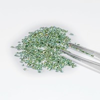 Berlian Hijau Melee Longgar 0.80mm 4.40mm Tanpa Sertifikat Buatan Laboratorium Potongan Brilian Berlubang Laser Untuk Pembuatan Perhiasan Berkualitas Unggul