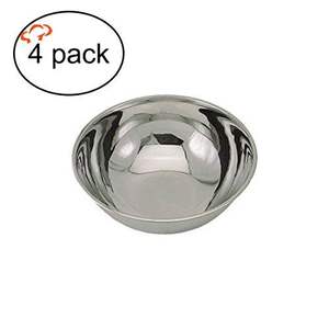 Cuenco de acero pulido para servir, ideal para una experiencia culinaria moderna en la cocina, con una superficie lisa y brillante. - Product Image 1