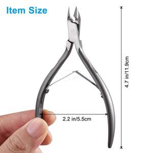 Satin Finish Cuticle Nipper Professional <b>Nail</b> Trimmer for Manicure High Precision Stainless Steel Skin Cutter Pedicure Tool - Product Image 4