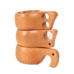 Wood Wooden Coffee <b>Mug</b> Wood Outdoor Travel Man <b>Mug</b> Tea <b>Camping</b> Cup Can Custom logo - Product Image 1