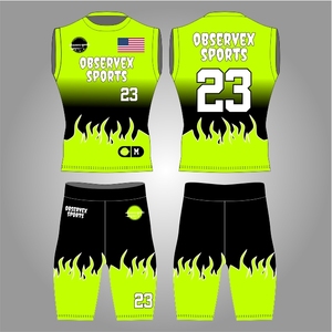 Uniforme de Fútbol Americano 7v7 Personalizado con Nuevo Diseño por Sublimación, Uniforme de Entrenamiento 7on7 100% Ajustable, Conjunto de Camisetas de Compresión 7 on 7 de Calidad - Product Image 1