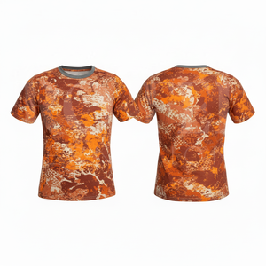 เสื้อยืดคอกลมแขนสั้นพิมพ์ลายแบบนามธรรมตามสั่ง ประสิทธิภาพสูงสำหรับกิจกรรมกลางแจ้ง ระบายอากาศได้ดี เหมาะสำหรับใส่ลำลองหรือฝึกกีฬา - Product Image 5