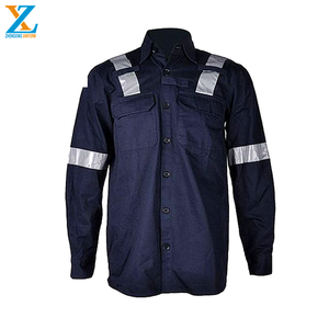 Camisa de Trabajo de Alta Visibilidad para Hombre, Reflectante, Resistente, de Manga Larga, para Electricistas, Agricultura y Construcción - Product Image 3