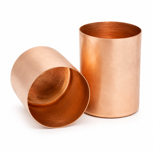 Gobelet artisanal en cuivre pur martelé pour la santé ayurvédique – Idéal pour l'eau et les boissons à la maison et en cuisine (vente en gros) - Product Image 3