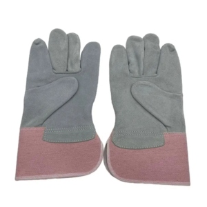 Guantes de seguridad de cuero vacuno partido para hombre, estilo canadiense, con certificación CE, resistentes al calor, antideslizantes, con puño de seguridad, 11 oz, venta al por mayor - Product Image 3