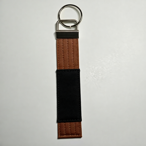 Blue and White Martial Arts Belt Keychain with Metal <b>Ring</b> for Taekwondo Karate Jiu Jitsu - Product Image 4