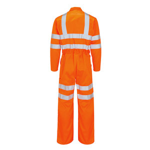 Combinaison de travail de sécurité légère, respirante, imperméable, avec fermeture éclair, en polyester, vente en gros à bas prix - Product Image 2