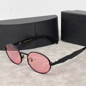 2024 Fashion Luxury Sun Glasses for Men and Women Oval Frame Designer Sun Glasses UV400 Lentes De Sol Sunglass Wholesale - Product Image 3