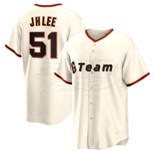 Maillot de baseball/softball personnalisé des Giants de San Francisco, court, uni, en mesh, uniforme USA, fabriqué en polyester, matière par sublimation, séchage rapide - Product Image 4