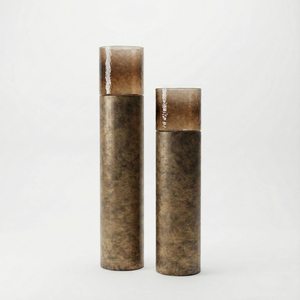 Juego de Jarrones de Vidrio Redondos Mate de Estilo Contemporáneo, Tamaño Alto, para Decoración de Bodas y Eventos, Jarrones Altos para Decoración del Hogar - Product Image 3