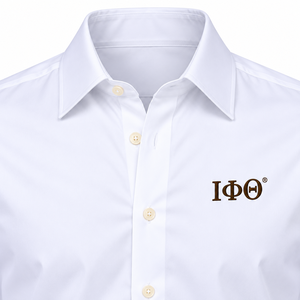 IOTA Collars Co <b>White</b> Apex Performance Spring Dress <b>Shirt</b> <b>Men's</b> <b>Long</b> <b>Sleeve</b> Button Greek Fraternity Formal Business Casual - Product Image 5