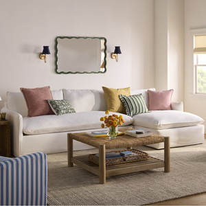 Mesa de centro de cóctel cuadrada tejida - Product Image 3