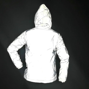 Veste réfléchissante intégrale pour hommes/femmes, style Harajuku, à capuche, streetwear hip-hop, veste zippée brillante pour la nuit - Product Image 4