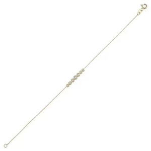 Round Moissanite Diamond Bracelet for Women and Men, Mix Cut Diamond Bracelet For Wedding, Yellow Gold moissanite Bracelet - Product Image 5