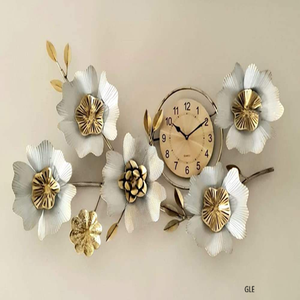 Large Decorative Metal Wall Clock For Living Room Accent Pieces Adding Beauty And Strong Visual Impact - Product Image 5