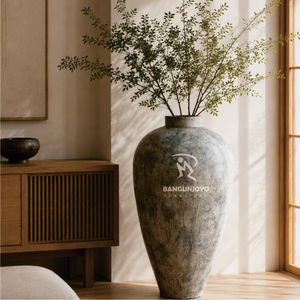 Concrete <b>Vase</b> Minimalist Design Durable Living Room - Product Image 3