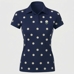 Camisetas Polo para Mujer al Por Mayor, Manga Corta, Transpirables, Estilo Urbano, Más Vendidas, Estampadas, Tejido de Punto Técnico - Product Image 1