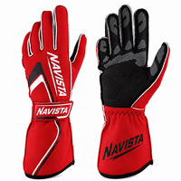 Gants de course personnalisés NAVISTA SPORTS NS-7026 pour karting, course automobile, simulation de conduite, karting, unisexes, respirants, avec poignées imprimées