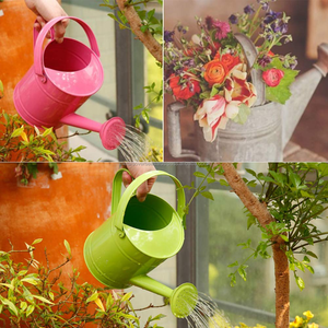 กระป๋องน้ำในสวนขนาด1.2ลิตรโลหะชุบสังกะสีเคลือบผงป้องกันสนิมบัวรดน้ำปลูกต้นไม้กลางแจ้งในร่ม - Product Image 6