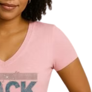 Camiseta Rosa Brillante con Diseño de Letras Retro para Mujer, Ropa Casual para el Día a Día, Estilo Urbano, Prenda Cómoda y a la Moda - Product Image 2