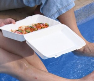 Clamshell 9X6 Biodegradable Disposable Sugarcane Bagasse Non Toxic ISO Certified Compostable BPA Free PFAS Free <b>Microwave</b> HoReCa - Product Image 1