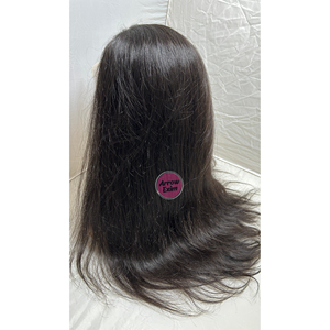 Natural Straight Indian Remy Hair Glueless Transparent Swiss <b>Lace</b> Frontal <b>Wigs</b> - Product Image 4