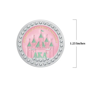   Pin de la Conferencia de Liderazgo 2025, Broche de Solapa Esmaltado en Tono Dorado, Rosa y Verde, Elegante Insignia Conmemorativa de Hermandad, Moda - Product Image 1