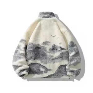 High Quality Bulk Custom Logo Oversized Winter Polar Sherpa Sport <b>Cycling</b> Hunting Fleece <b>Jacket</b> for <b>Men</b> Oversized <b>Jacket</b> - Product Image 6