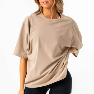 Camiseta de Verano para Mujer, OEM, de Alta Calidad, 100% Algodón, Cuello Redondo, Manga Corta, Corte Regular, Ecológica - Product Image 6