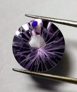 Piedra preciosa suelta de amatista natural, corte redondo fantasía, amatista morada para joyería, anillo, colgante, venta al por mayor, gema de alta calidad. - Product Image 1