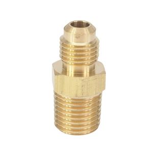 ข้อต่อทองเหลือง Dingfei สำหรับแก๊ส แบบ SAE 45 องศา หัวต่อแบบ Half-Union ขนาด 3/8" Flare X 3/8" Flare พร้อมหัวต่อแบบ Hex Nipple สำหรับระบบ HVAC - Product Image 5