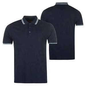Chemises pour hommes 100% coton, logo brodé, manches courtes, polos unis pour hommes, polos pour hommes grandes tailles - Product Image 2