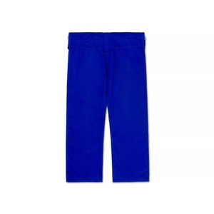 Pantalones de BJJ Azules 100% Algodón, Corte Regular, Logotipo Frontal, Unisex, para Bebés y Niños Pequeños, Ropa de Artes Marciales, Elásticos, Teñido Liso, En Stock, 480g - Product Image 2