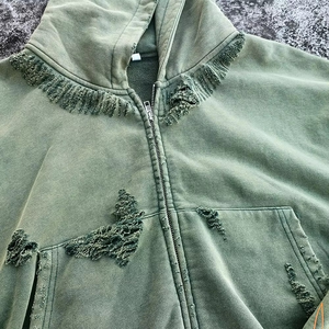 JAYCAN SPORTS Fabricante de Sudaderas Personalizadas Vintage Lavadas para Hombre, Sudadera con Capucha Oversize con Logo Impreso y Efecto Desgastado por el Sol - Product Image 2