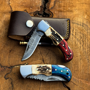 UA Supplies Razor Sharp Damascus Steel High Quality Folding Knives OEM ODM Support Customizable EDC Pocket Knife Survival Kit - Product Image 1