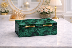 Caja de Joyería de Malaquita, Caja de Recuerdos Hecha a Mano de Primera Calidad, Cajas de Baratijas Coleccionables, Regalos de Arte, Decoración - Product Image 3