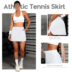 Shorts et mini-jupes plissées personnalisées pour femmes, confortables toute la journée, avec poches, pour le sport, le tennis et l'entraînement, de haute qualité. - Product Image 3